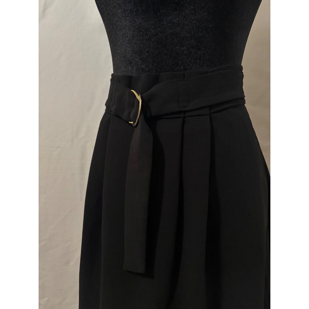 H&m High Waisted Pleated Knee Length Skirt Size 6 - Picture 2 of 5